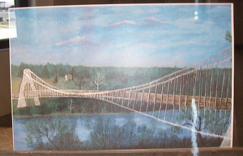 15 Old 1905 Swinging Bridge Painting