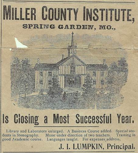 27 Miller County Institute Notice