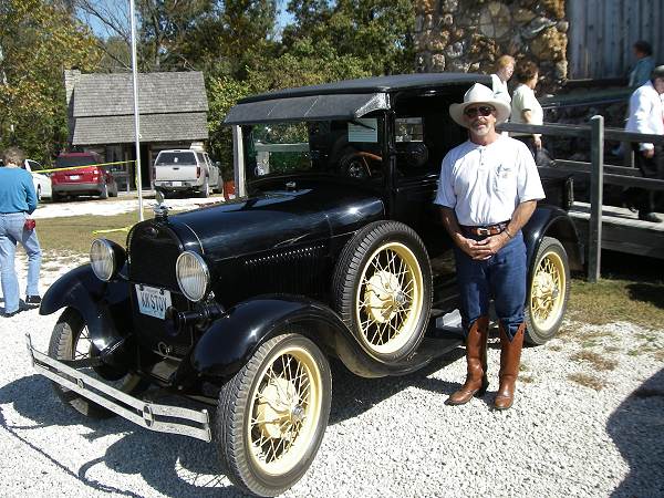 110 Kenneth Martin with his Model A Ford