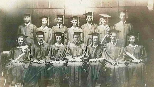 90a THS 1945 Class Picture