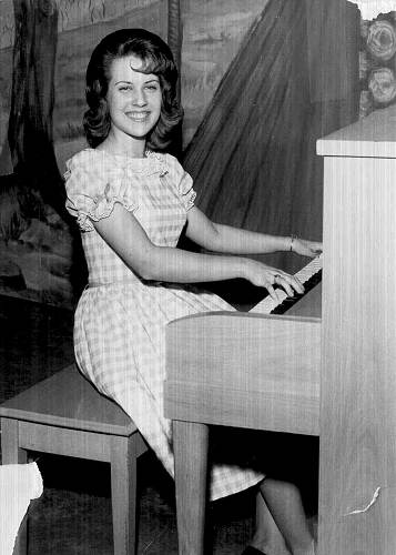 90c Ozark Opry 1962 - Trish playing Piano