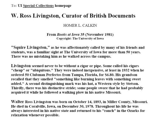 22 Ross Livingston Curator of British Documents