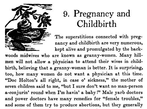 32 Ozark Superstitions - Pregnancy and Childbirth