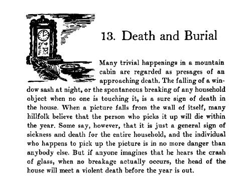 38 Ozark Superstitions - Death and Burial