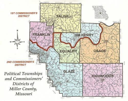 28 Miller County Political Townships