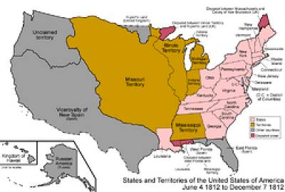 25 Missouri Territory - 1812