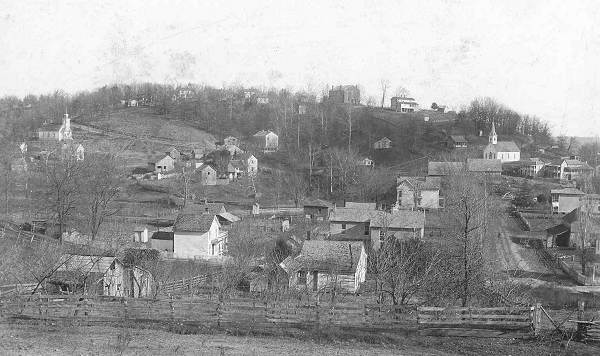 28 Goosebottom looking East - Helton and McGee Homes opposite sides of Church end of Street