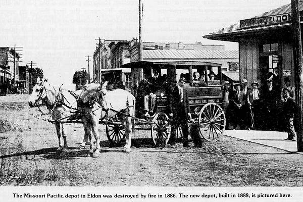 60 Missouri Pacific Depot in Eldon, MO - 1888