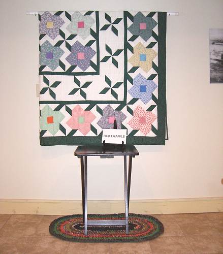 15 Hand Crafted Quilt and Rag Rug donated by Elva Steen for Annual Raffle