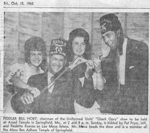 16b Ozark Opry 1965 on the Road - Trish, Paulette Reeves and Lee