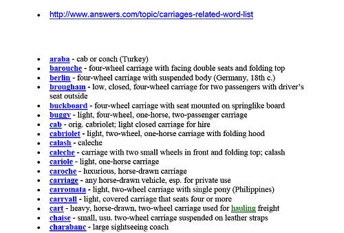 11 Complete list types of Wagons