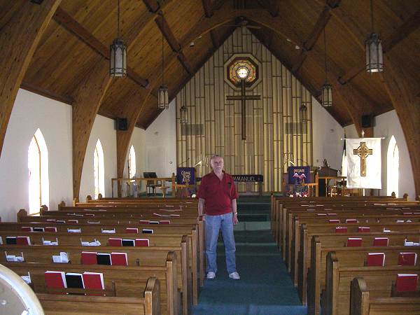 20b Clark in church his father built