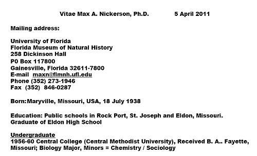 15 Max Allen Nickerson Vitae