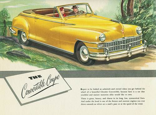 36 Chrysler Convertible Ad