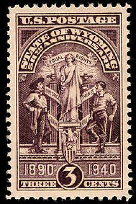 14a Wyoming Stamp