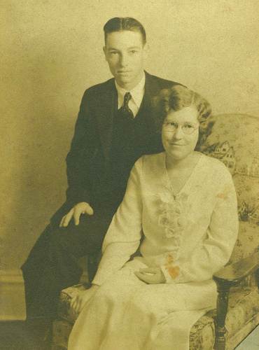 06 James and Eleanor Fancher Hendley Wedding Photo - 1933