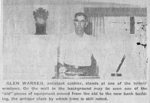 29 Glen Warren, Assistant Cashier