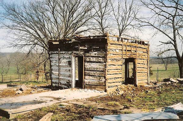 53 Remains of Log Cabin where first two childen were Born