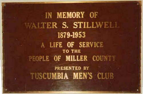 30 Memorial Placard for Walter Stillwell