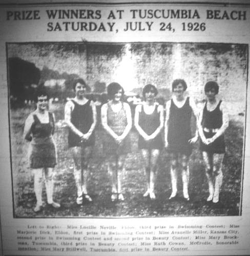 11 Prize Winners at Tuscumbia Beach Picnic - 1926