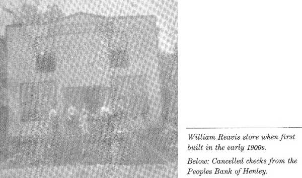 William Reavis store when first built in the early 1900's