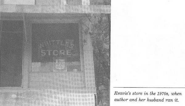 Reavis's store in the 1970's, when author and her husband ran it
