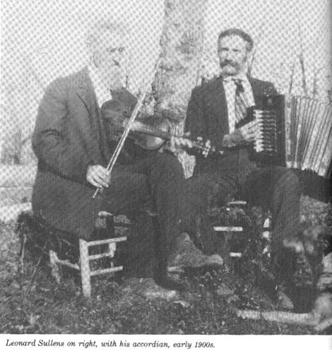 Leonard Sullens on right - Early 1900's
