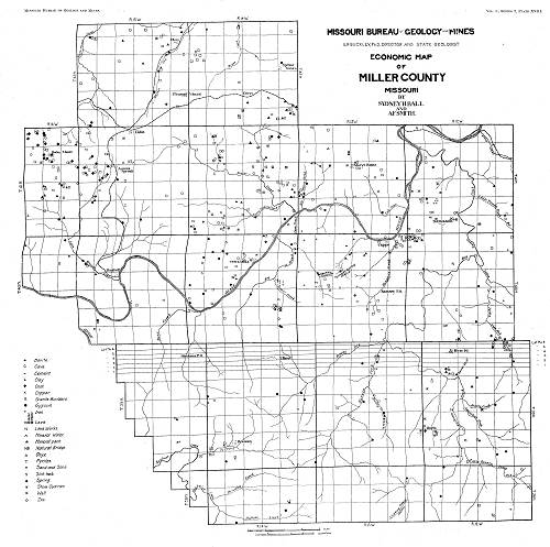 01 Map of Mines and Deposits in Miller County