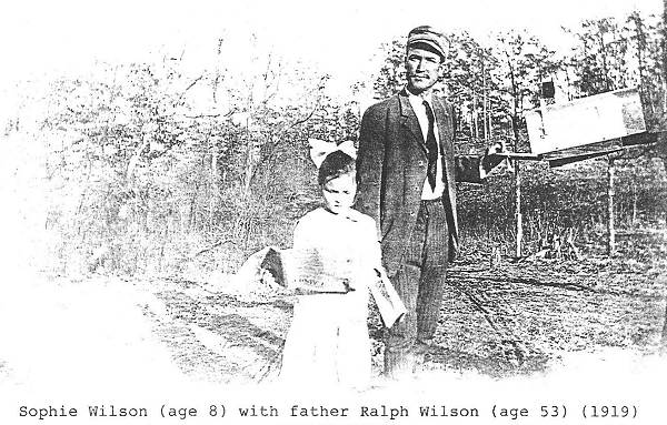 08 Sophie and her father Ralph Wilson - 1919