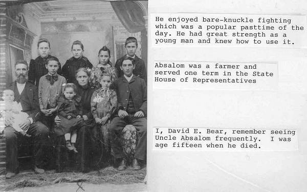 40 Absalom Bear and Family