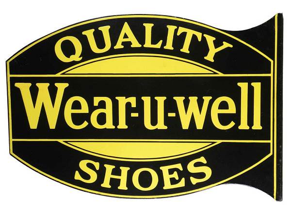 22 Wear-U-Well Shoe Sign