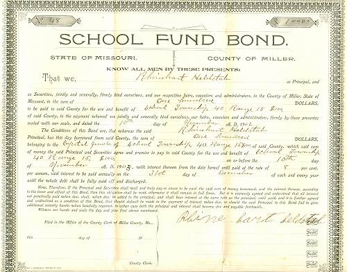 20 School Fund Bond 3