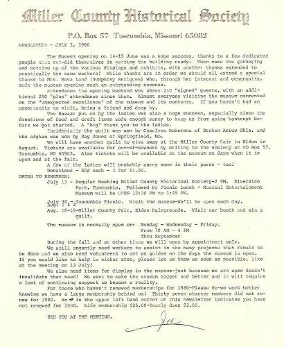 42 MCHS Newsletter - 1980