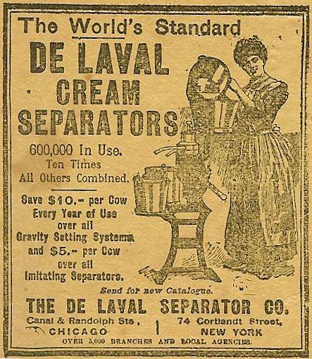 13 De Laval Cream Separator Advertisement