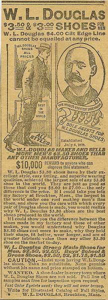 39 W.L. Douglas Shoes Advertisement