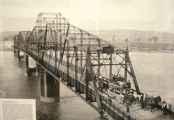42 Missouri River Bridge Jefferson City - 1896