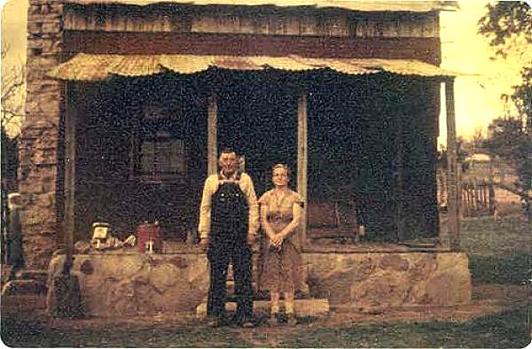 25 Willard and Maggie Boyd at home in the Lupardus Cabin Original Site