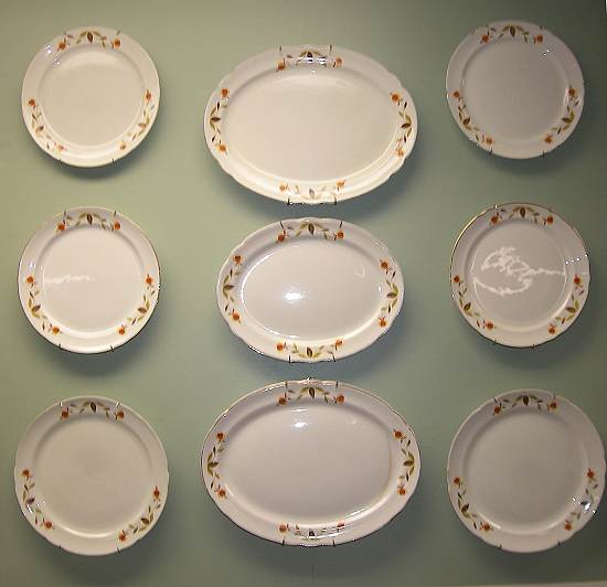 27 Closeup of Dishes in Wall Display