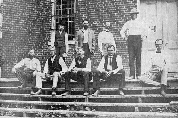 15 County Officials 1901 - John Bear - 2nd From Left Seated