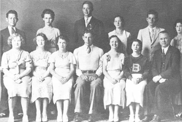 10 School of the Osage First Senior Class - 1934