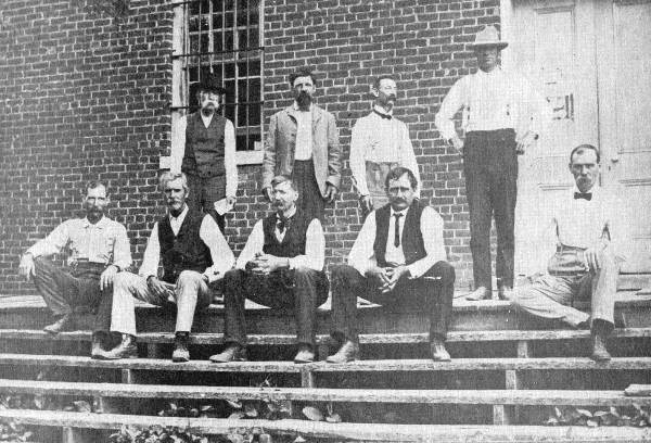 17 County Officials - 1901 - Charles Clarke third from Left Standing