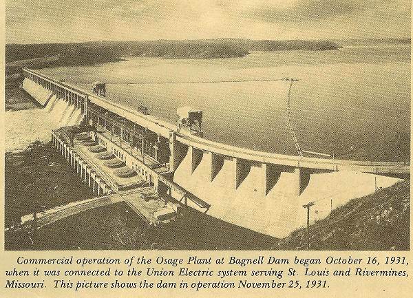 35 Bagnell Dam soon began Operation
