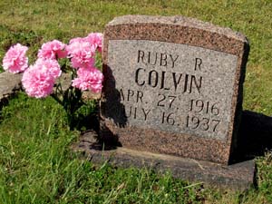 16 Ruby Colvn Headstone