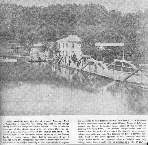 29 1895 Flooded Shut In Branch with Bridge Sign