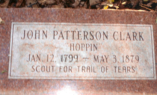 22 John 'Hoppin' Patterson Clark Tombstone