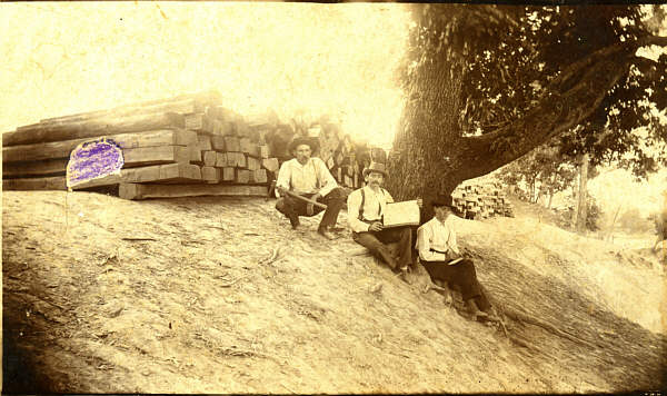  E.P. Hawkins and P.C. Hawkins when in the tie business on the Osage River near Capps.
 