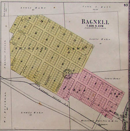  1904 Atlas Map of Bagnell 