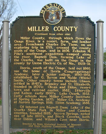  History of Miller County 