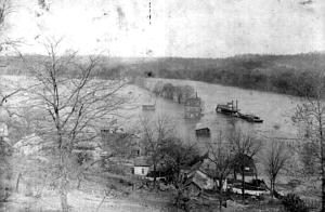  High Water at Tuscumbia in 1890s 