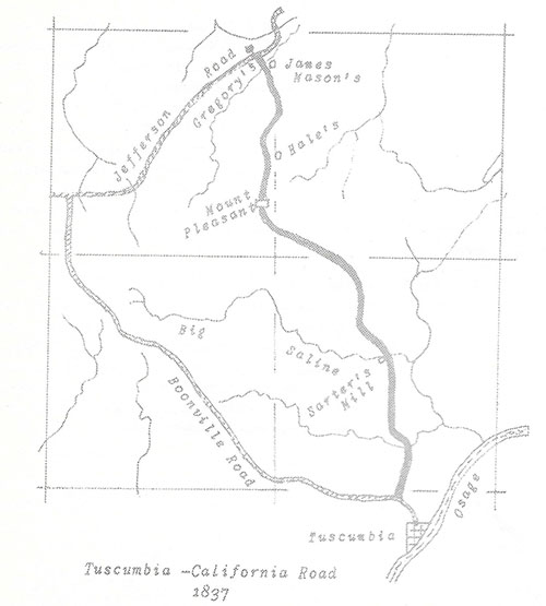 Tuscumbia - California Road 1837